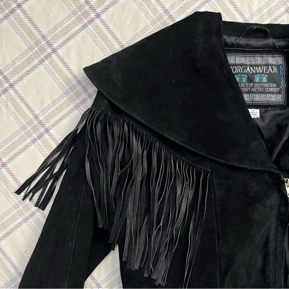 SOLD Vintage Suede Fringe Jacket - Picture 2 of 6